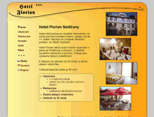 Tablet Screenshot of hotel-florian.cz